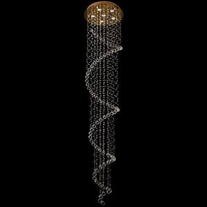 Хрустальный каскадный подвесной светильник с пультом Kaskad 384011306
