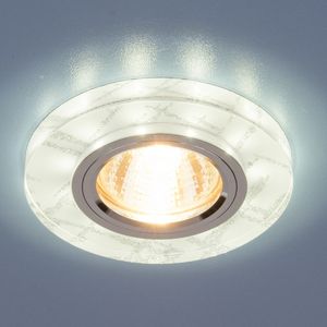 Встраиваемый светильник 8371 MR16 WH/SL белый/серебро