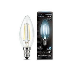 Лампочка LED Filament Candle E14 5W 4100К 1/10/50 103801205