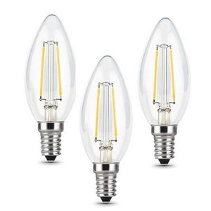 Лампочка Filament Свеча E14 5W 4100К 1/20 (3 лампы в упаковке) 103801205T