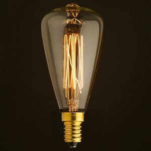 Ретро лампочка накаливания Эдисона свеча E14 60W 2400-2800K 4860-F