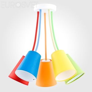 Равзноцветная потолочная люстра Wire Colour 2107 Wire Colour